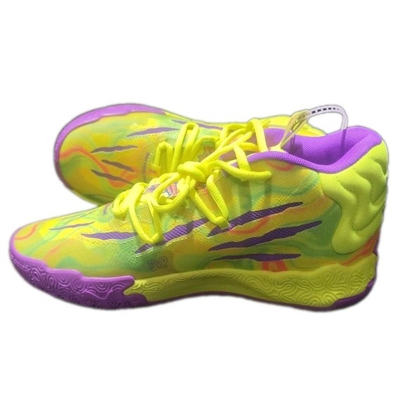Puma Lamelo Ball MB.03 Spark 37989801 Mens Green Athletic Basketball Shoes Sz7 main image 6